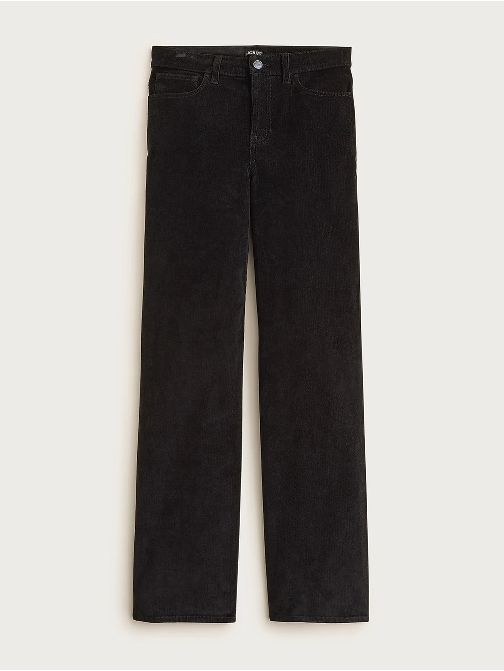 J. Crew Black Slim-wide pant in corduroy